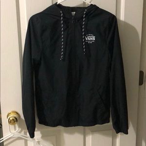 Vans black windbreaker